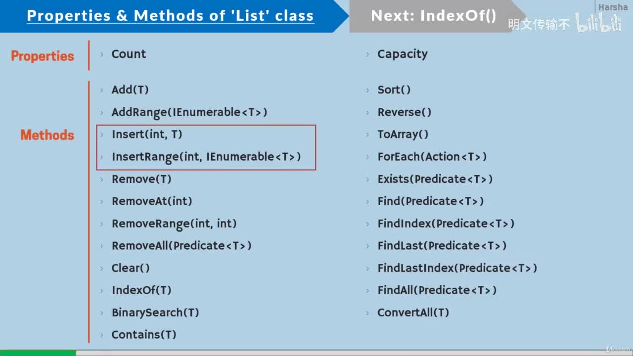 22-4. Insert, InsertRange