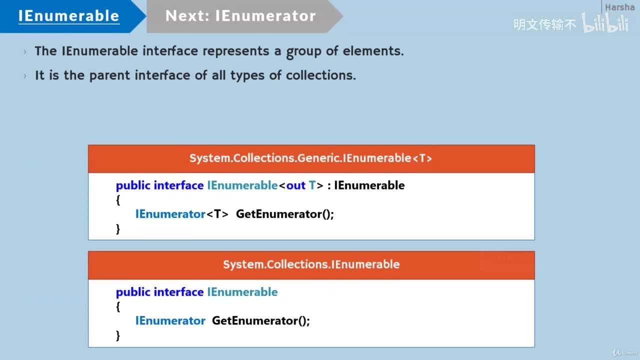 22-21. IEnumerable 和 IEnumerator
