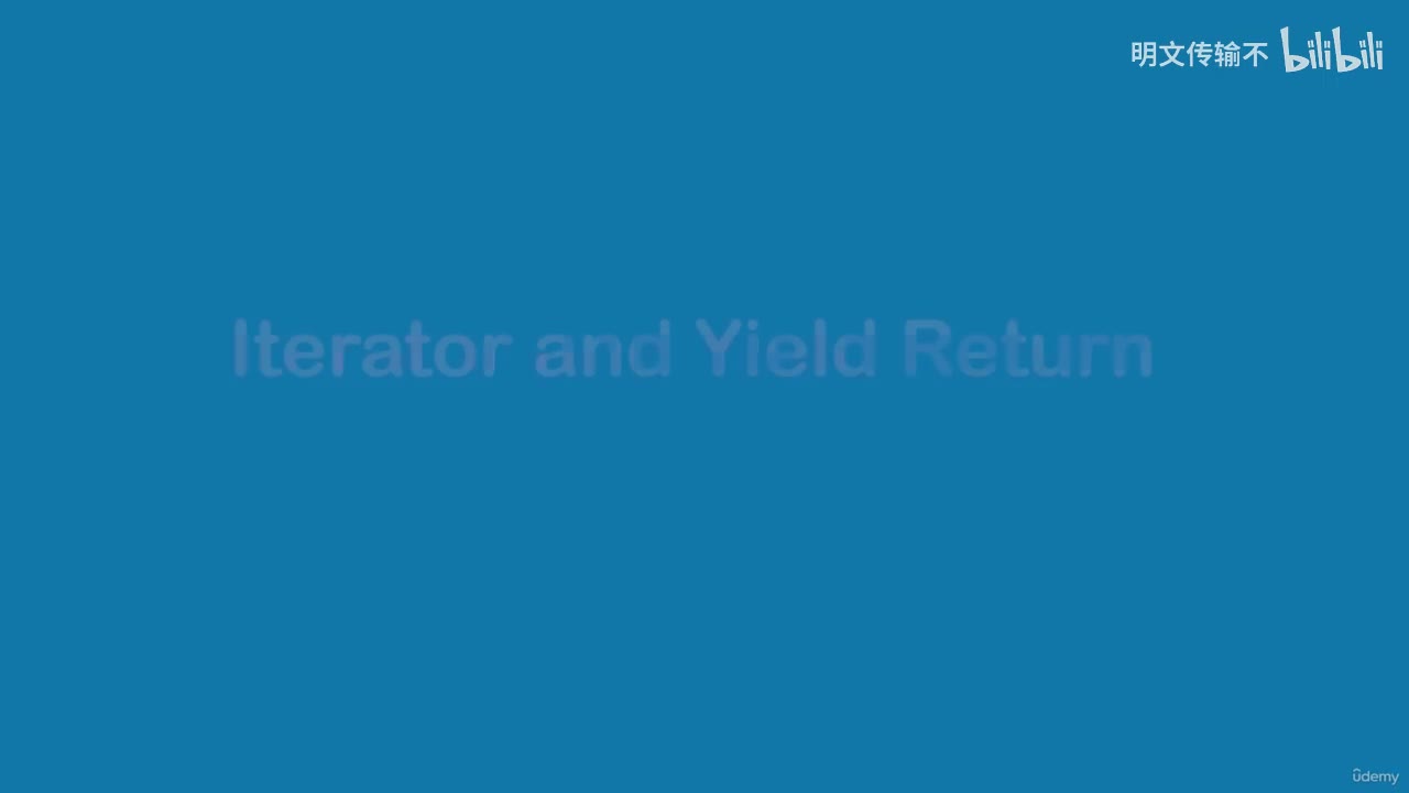 22-22. 迭代器与 Yield Return
