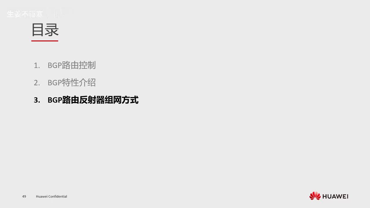 HCIE.26.BGP路由反射器组网方式
