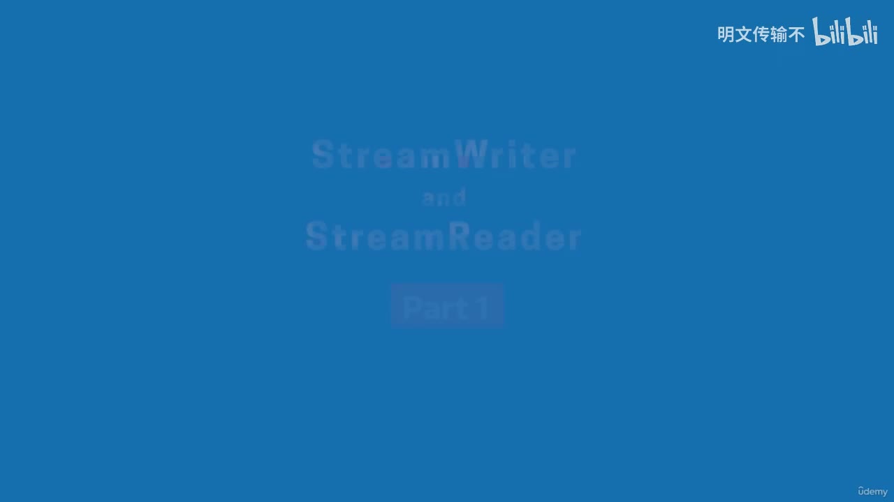 27-21. StreamWriter 和 StreamReader - 第一部分