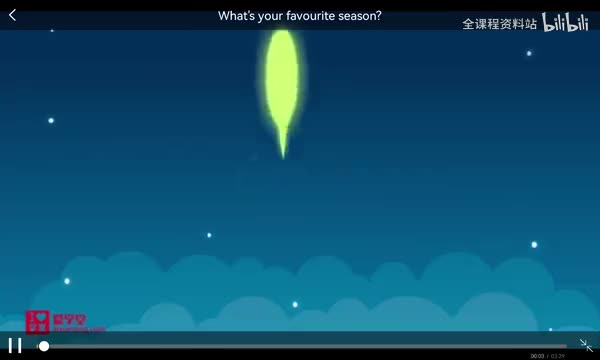 8.what's your favourite season