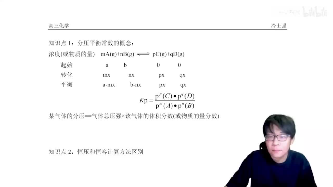 1.5.3.5 分压及其他平衡常数