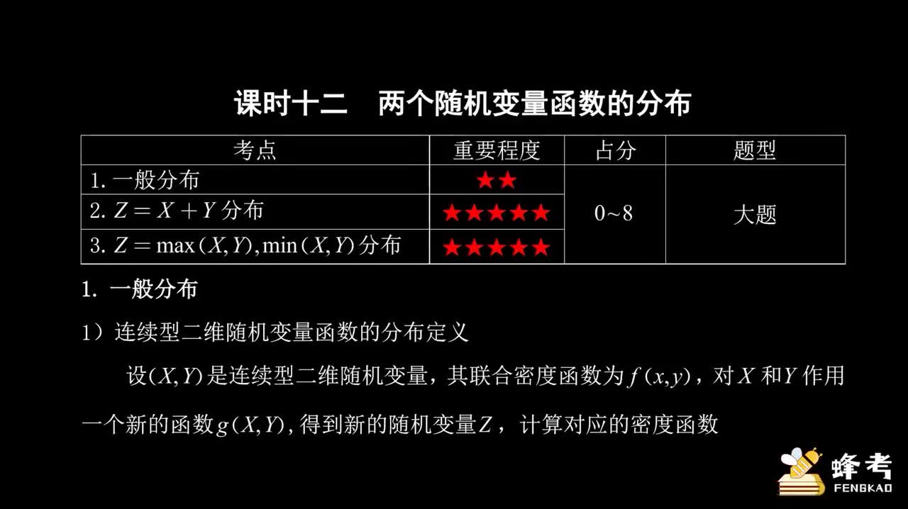 12两个随机变量函数的分布