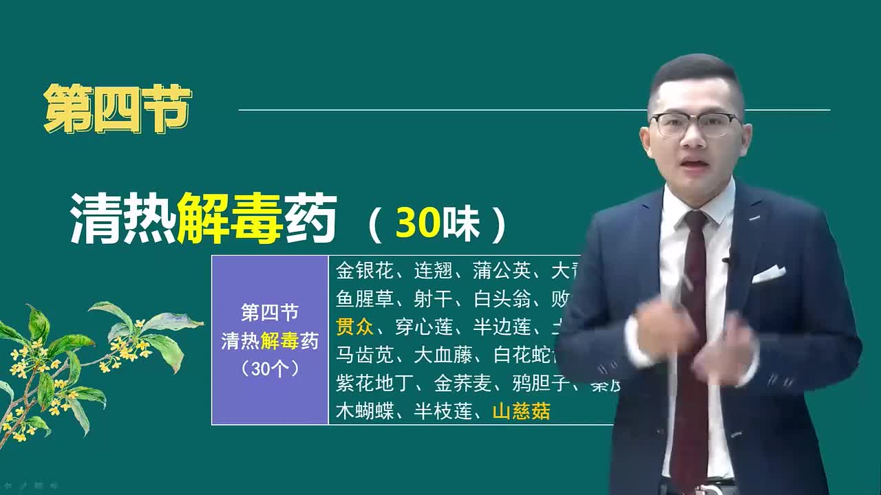 第二章05讲清热解毒药01