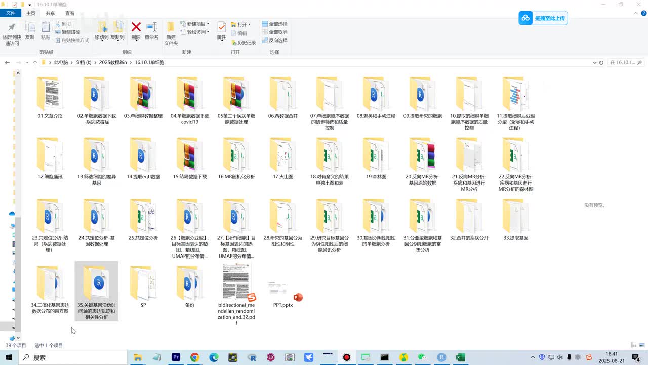 34.二值化基因表达数据分布的直方图