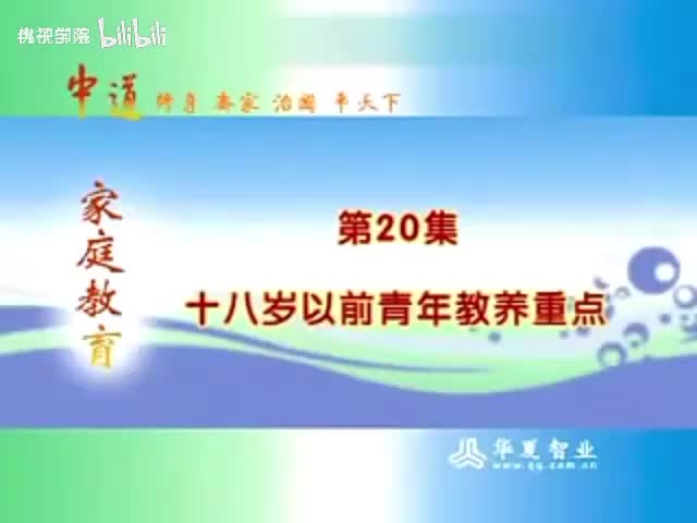 20-（20）18岁以前青年教养重点 _亲子教育 _父母课堂-480P 标清-AVC