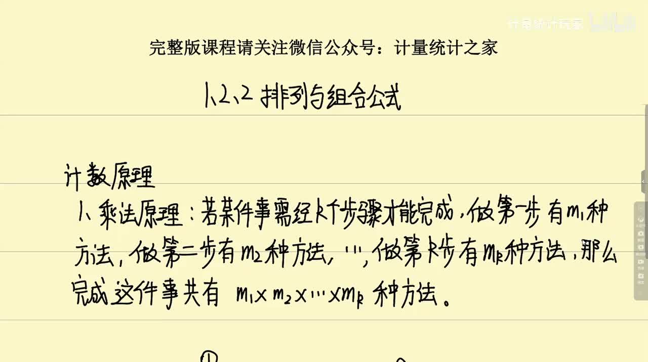 1.2.2 排列与组合公式