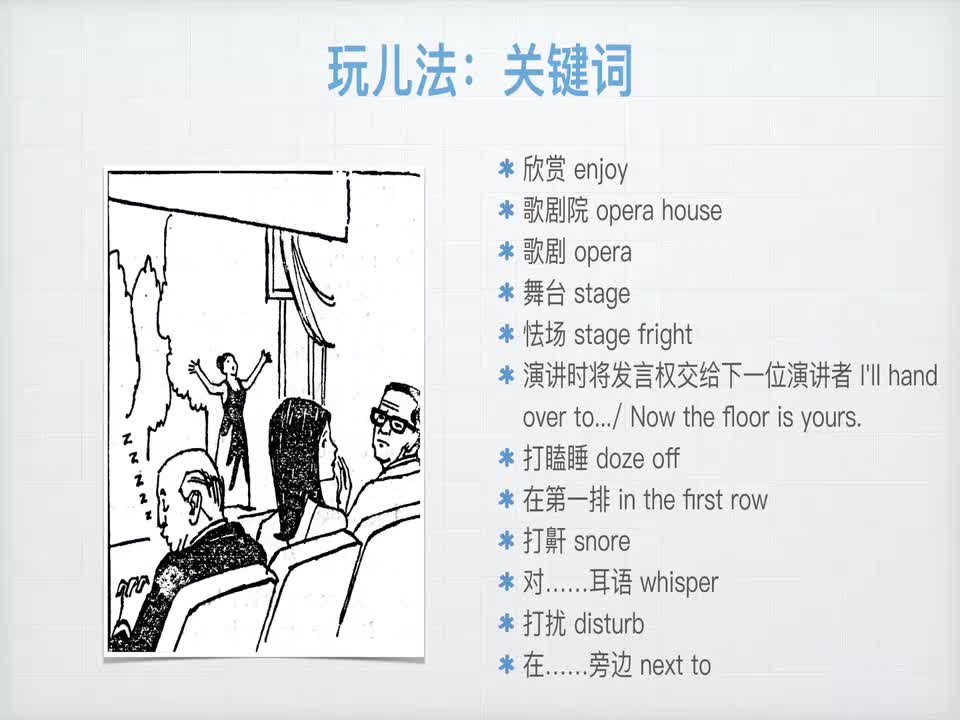 028-口头作文...听歌剧时旁边观众打呼噜怎么办？.