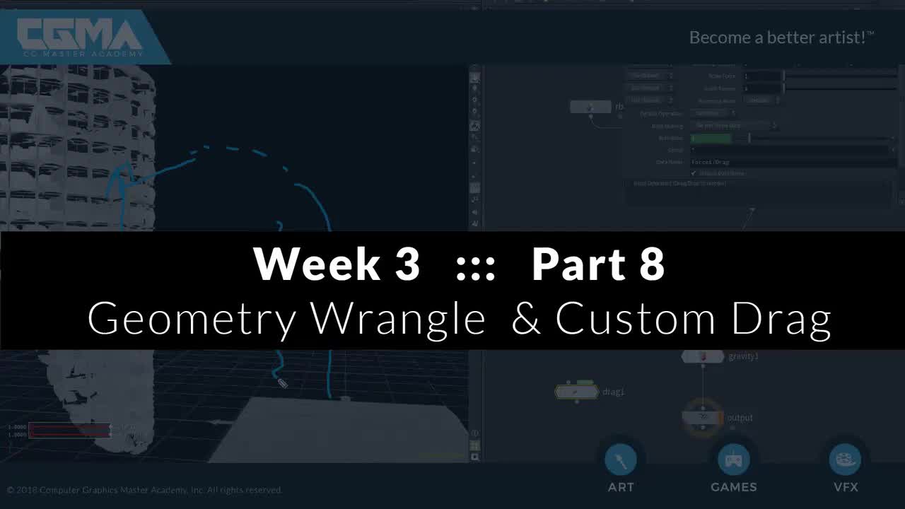 8 Geometry Wrangle and Custom Drag