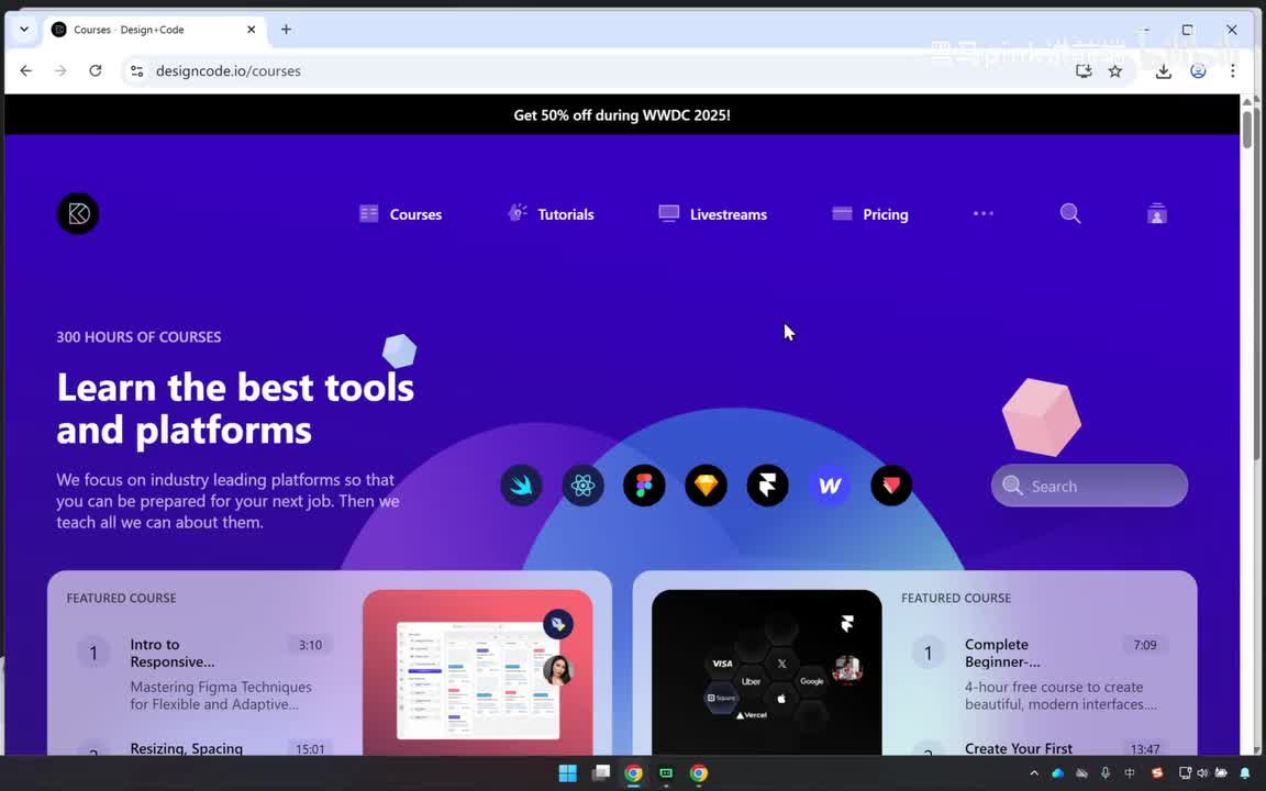 172-designcode响应式项目-课程模块响应式效果布局