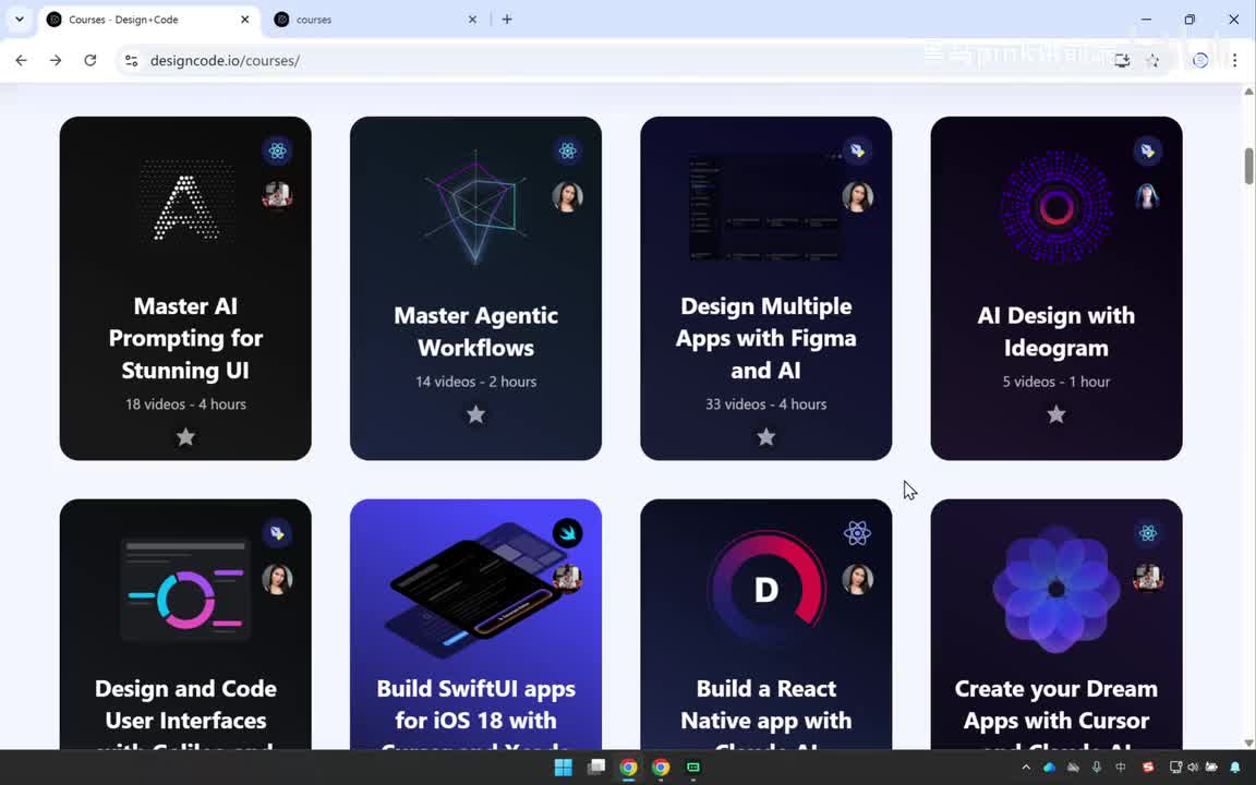 174-designcode响应式项目-课程卡片模块小盒子布局