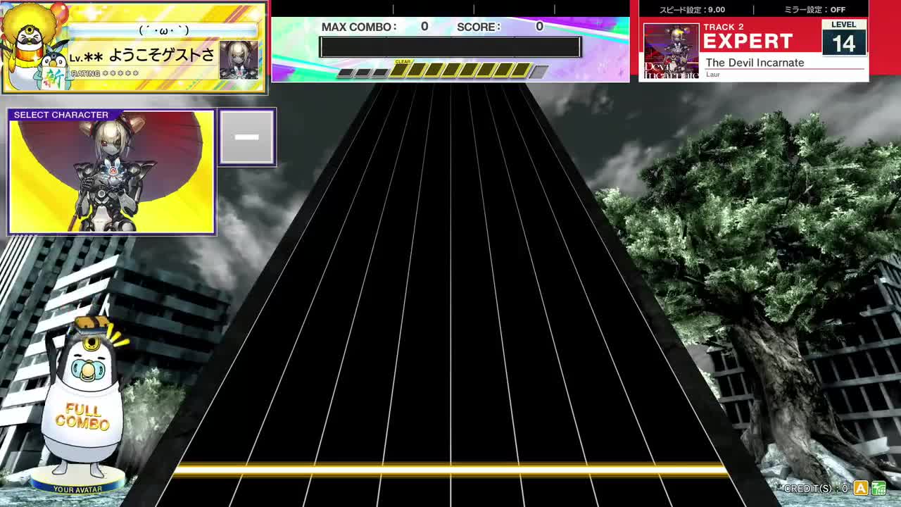 14.3/14.1(V/X-V) The Devil Incarnate [EXPERT 14] (譜面確認) [CHUNITHM チュウニズム]
