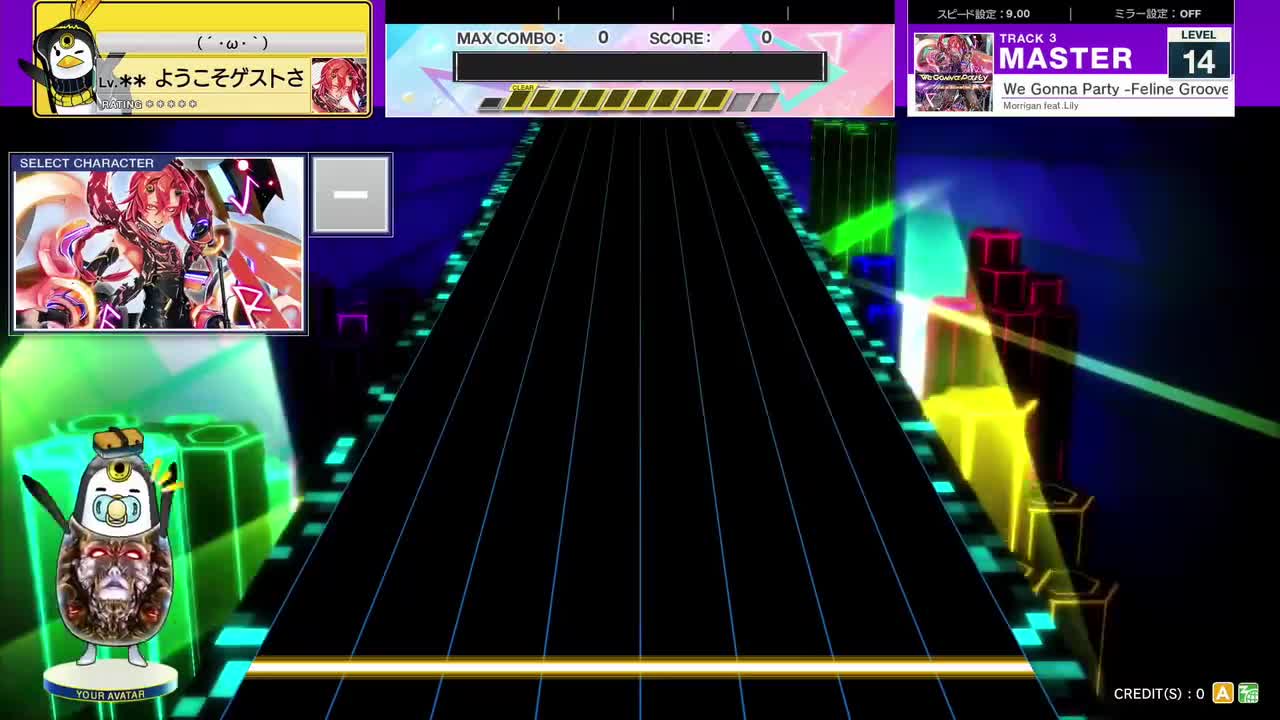 14.3(X-V)We Gonna Party -Feline Groove Mix- [MASTER 14] (譜面確認) [CHUNITHM チュウニズム]