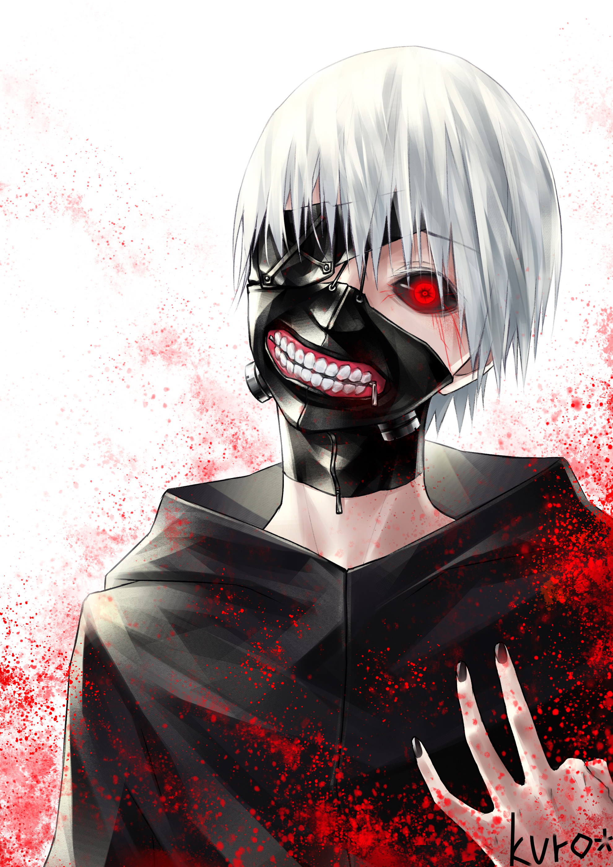 33画友·插画同人|kaneki金木金木研sai黑化tokyoghoul东京食尸鬼