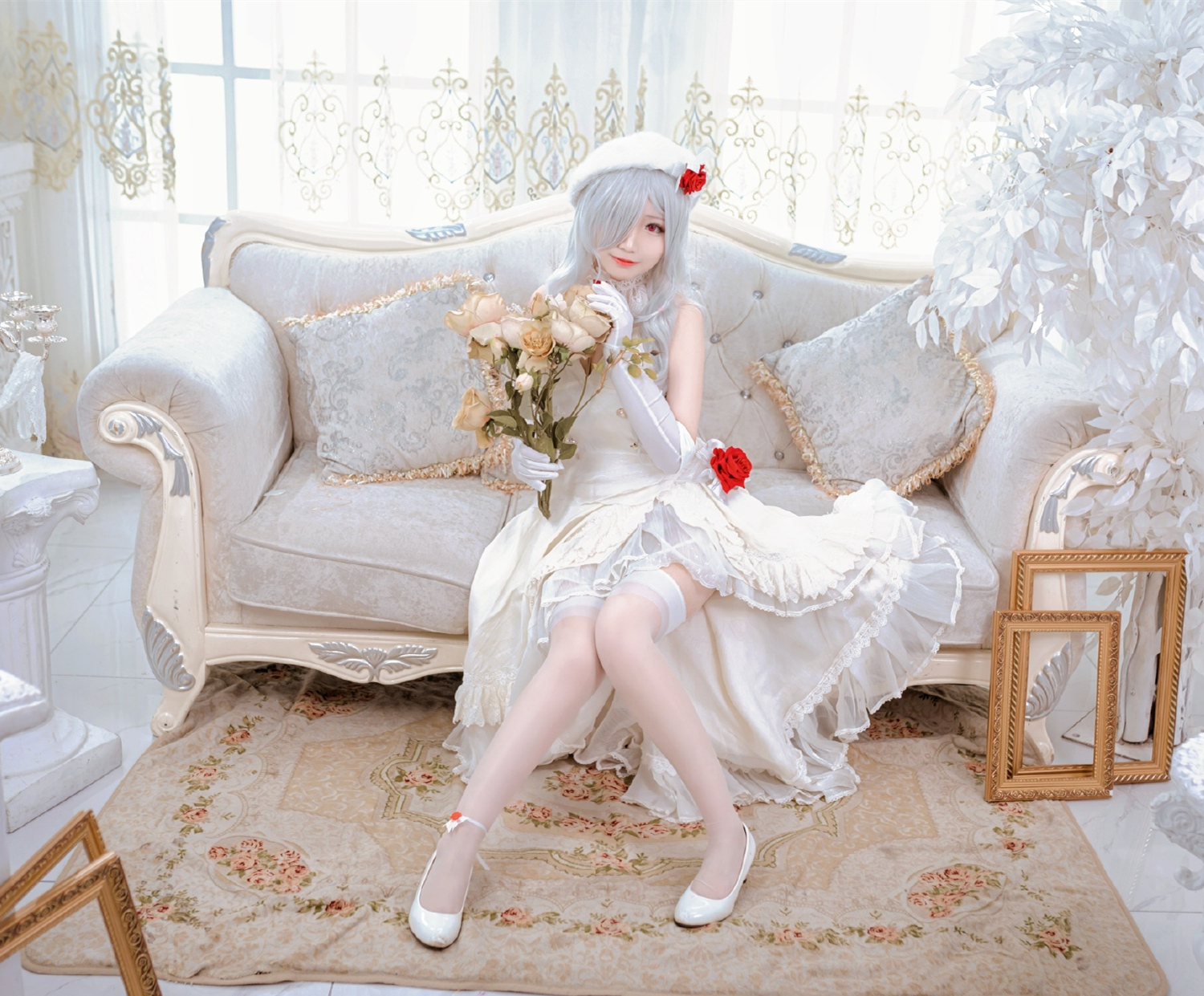 米九dakyo少女前线G36C婚纱花嫁Cosplay2