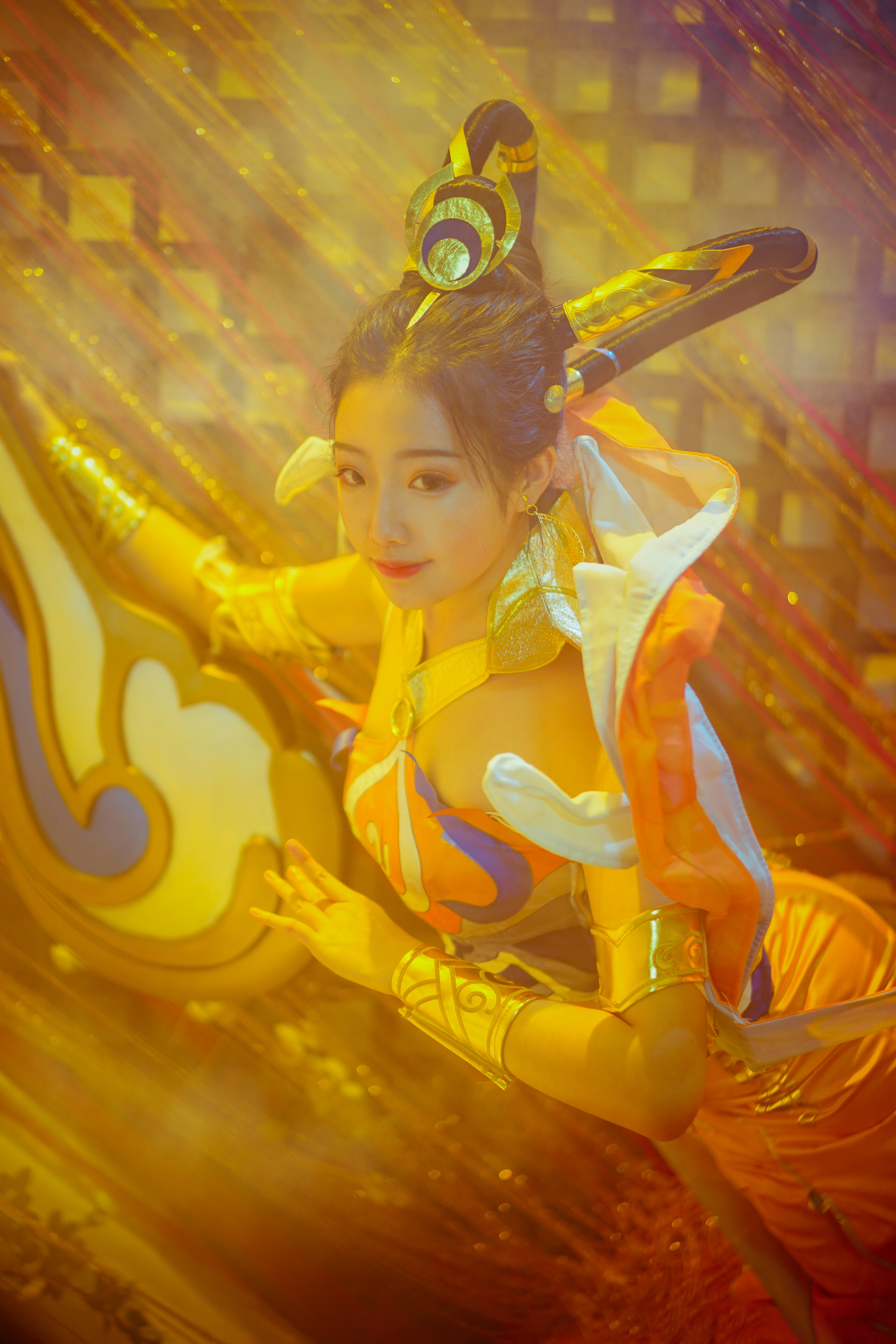 想不到名字的阿八王者荣耀杨玉环遇见飞天cosplay5