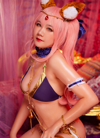 王子子yu玉藻前舞娘cosplay