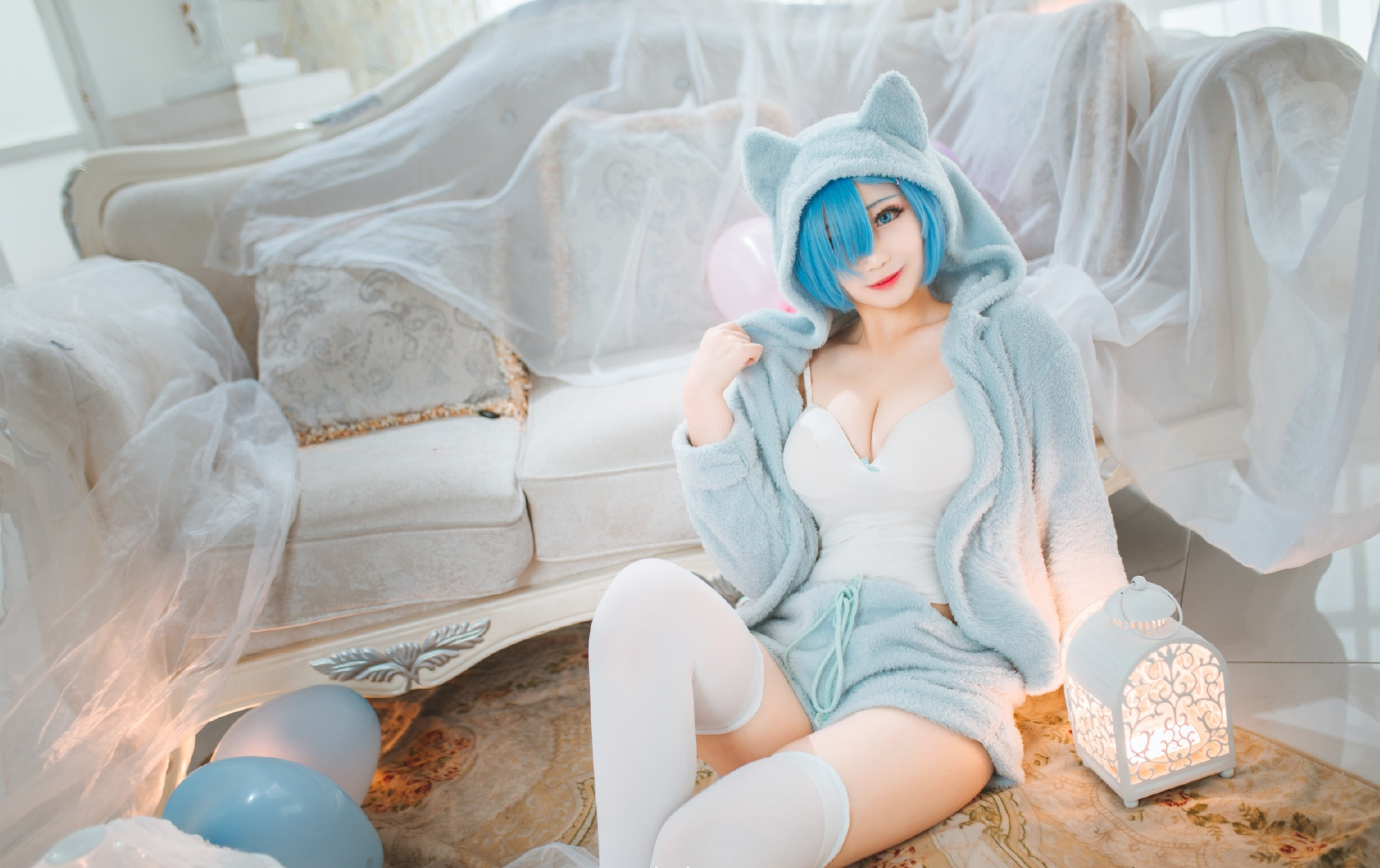 米九Dakyo蕾姆猫耳睡衣CosPlay7