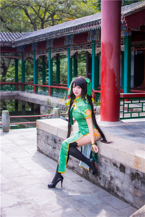 太子王者荣耀孙尚香同人旗袍Cosplay3