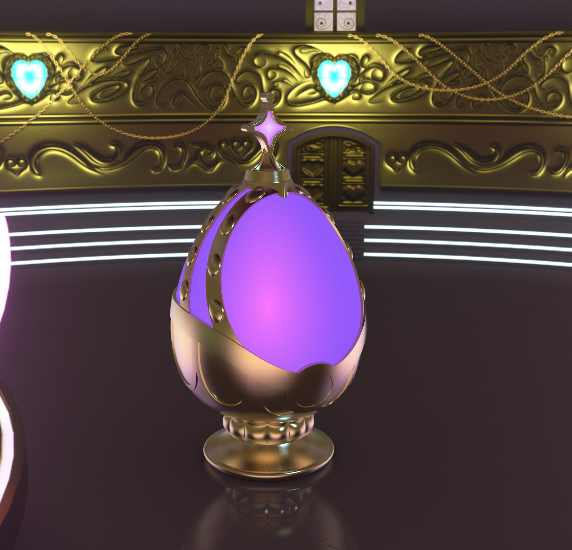 花了一天画了个晓美焰的灵魂宝石,没分uv,少了些贴图,大体上还是挺