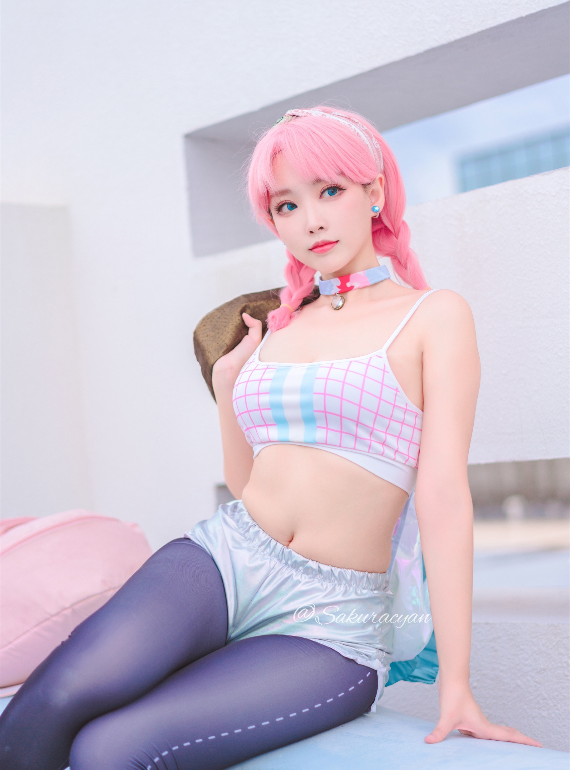 宮本桜明日方舟浅滩律动蓝毒CosPlay7