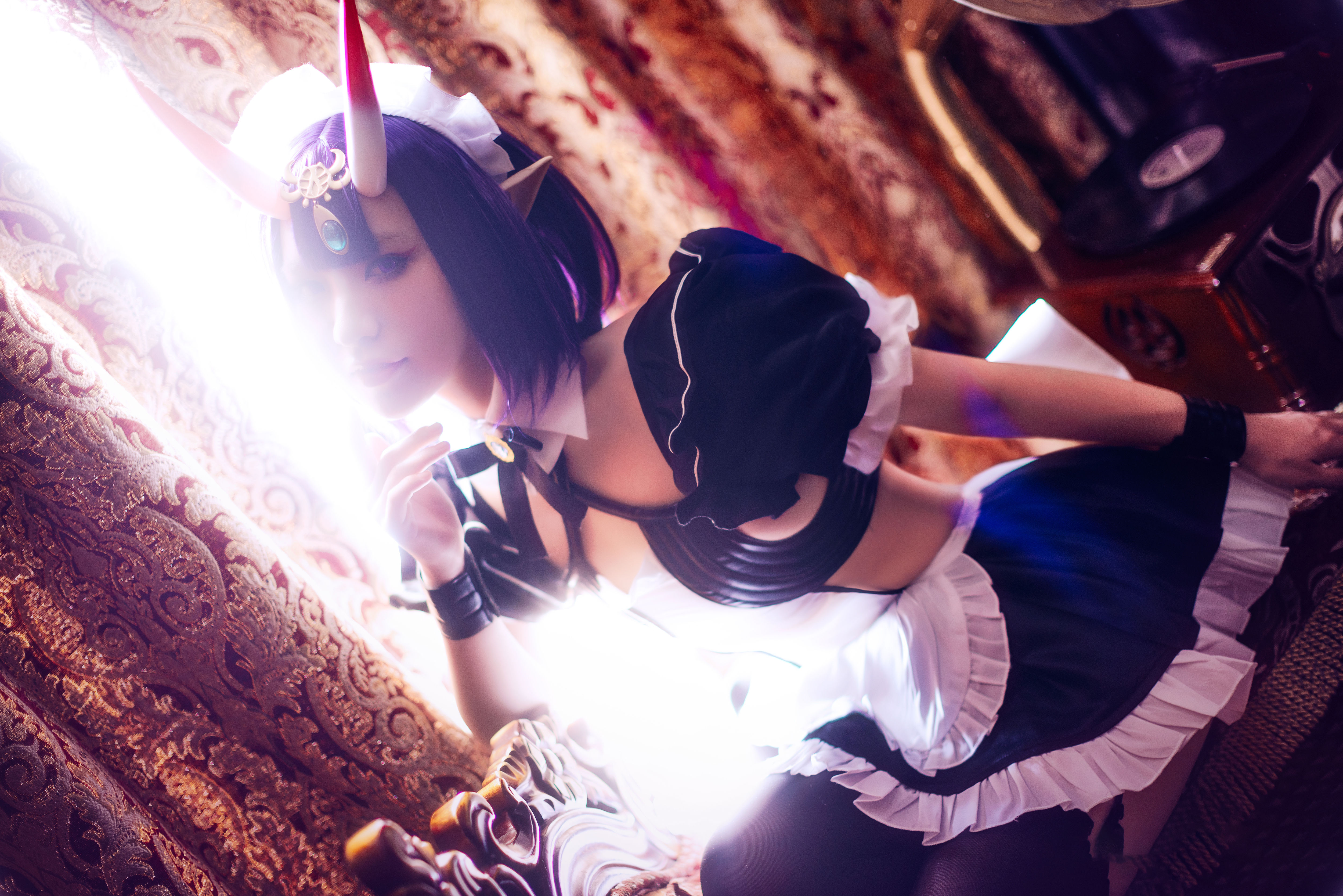 冥戏_CatN fate/grand order酒吞童子女仆cosplay5