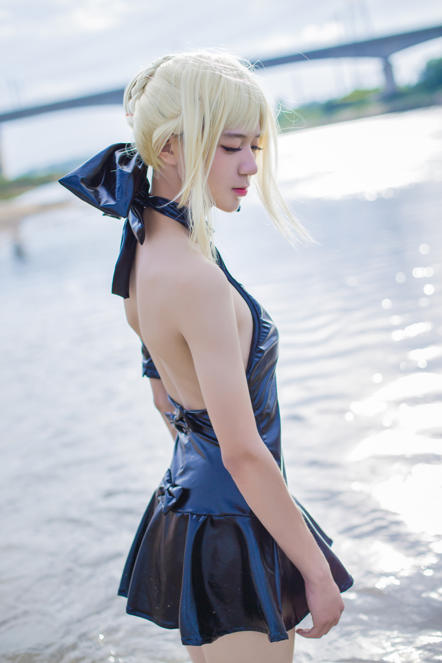 桐木CosPlay Fate泳装Saber6