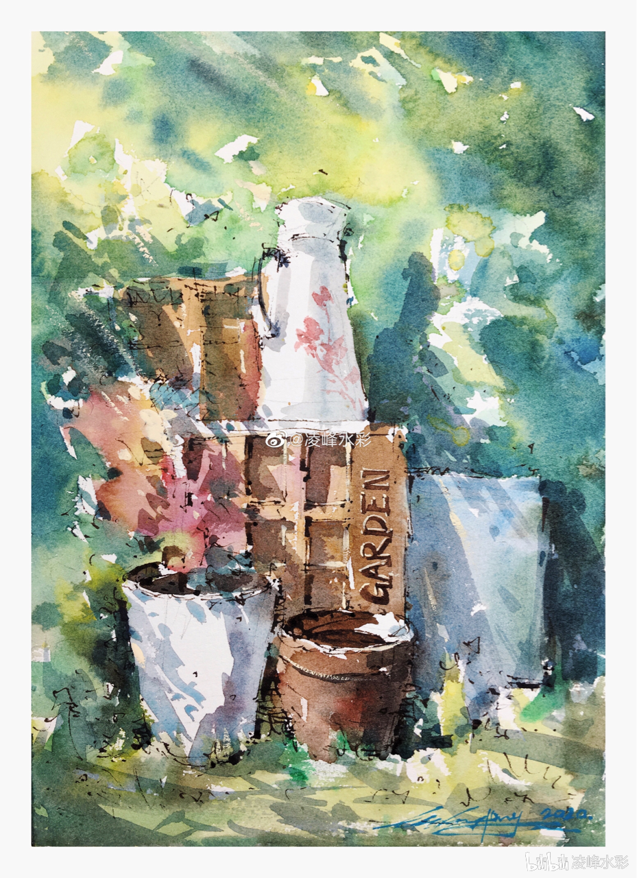 凌峰水彩 _ 哔哩哔哩相簿