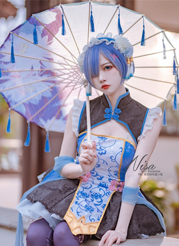 二佐Nisa蕾姆旗袍Cosplay