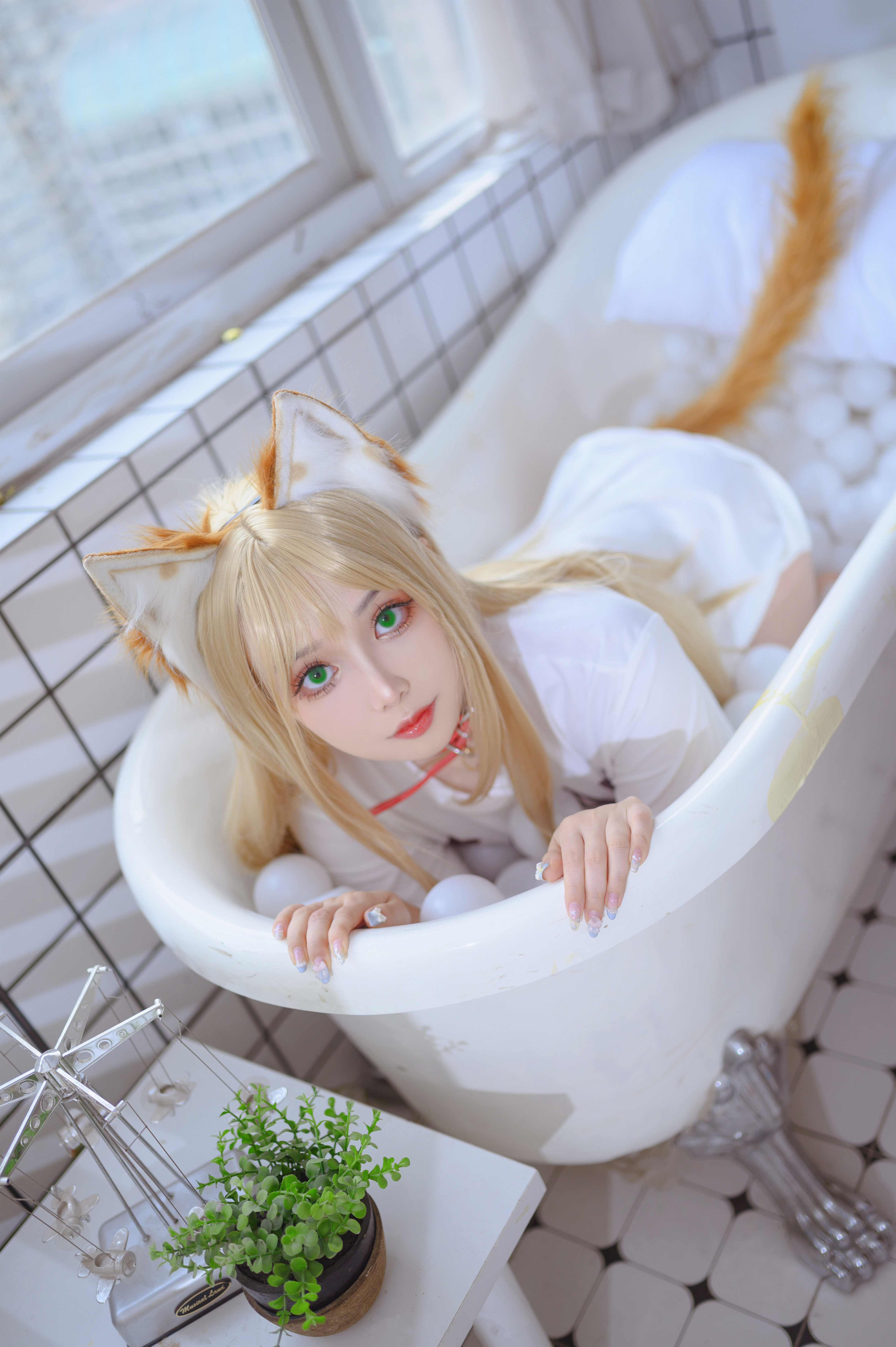 凌凌子黄豆粉猫娘CosPlay9