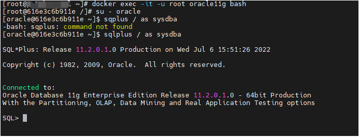 Oracle 备份与恢复 （Docker部署版）