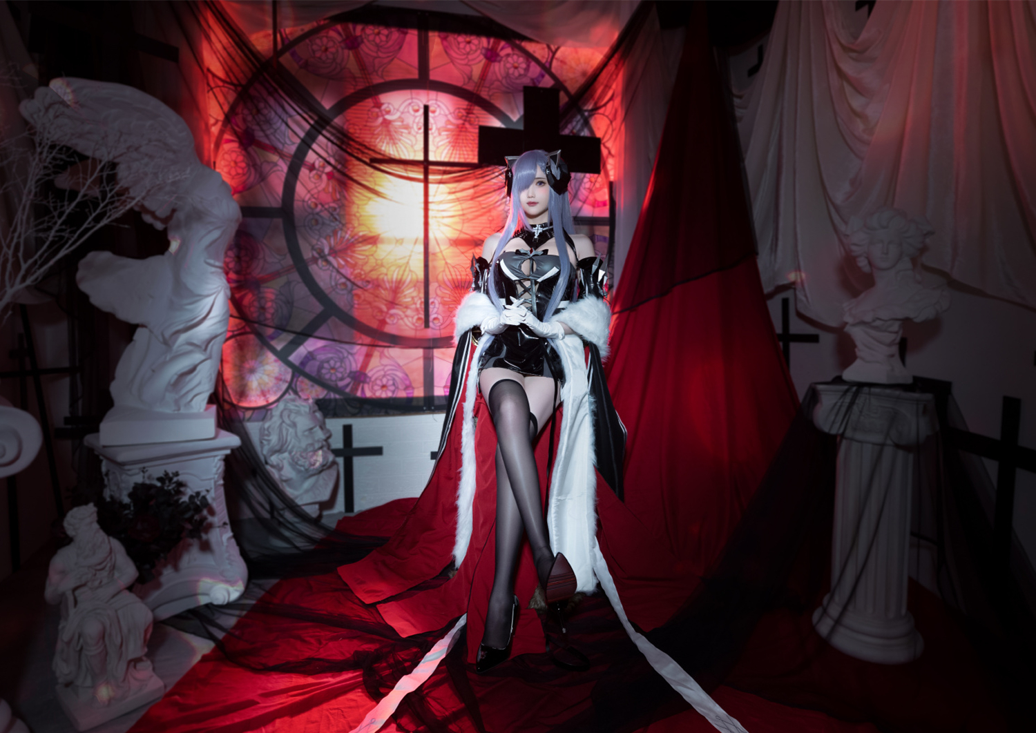 花兮_Honoka碧蓝航线奥古斯特·冯·帕塞瓦尔Cosplay2
