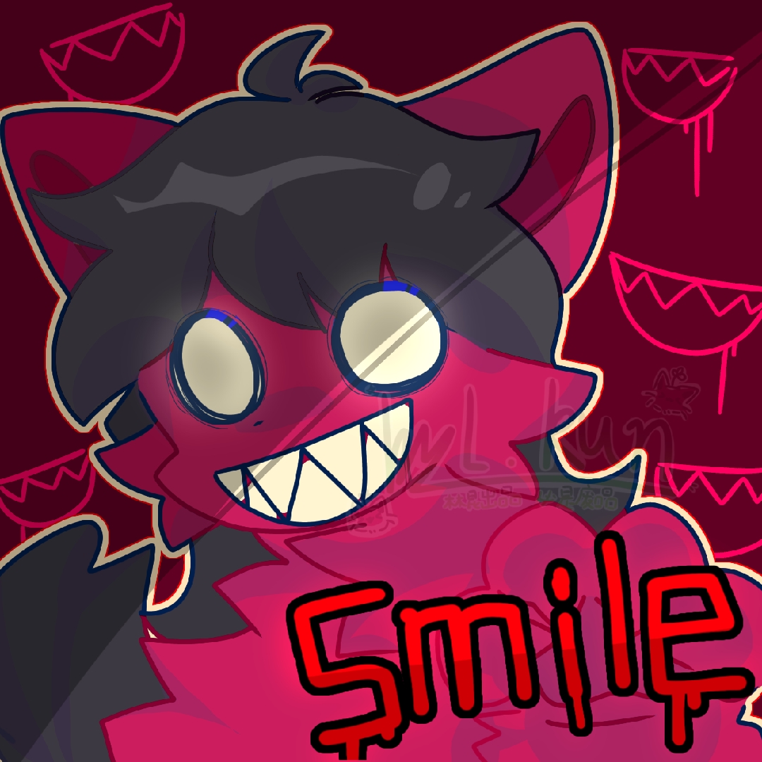 是那位老师画的smile dog 哭了,眼睛画废了