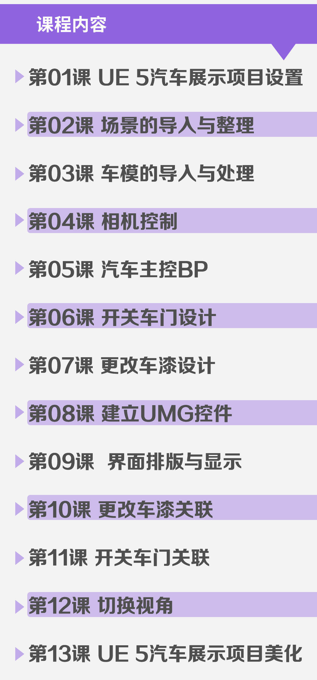 [视觉客史老师]UE5虚幻项目课—汽车交互展示_哔哩哔哩_bilibili