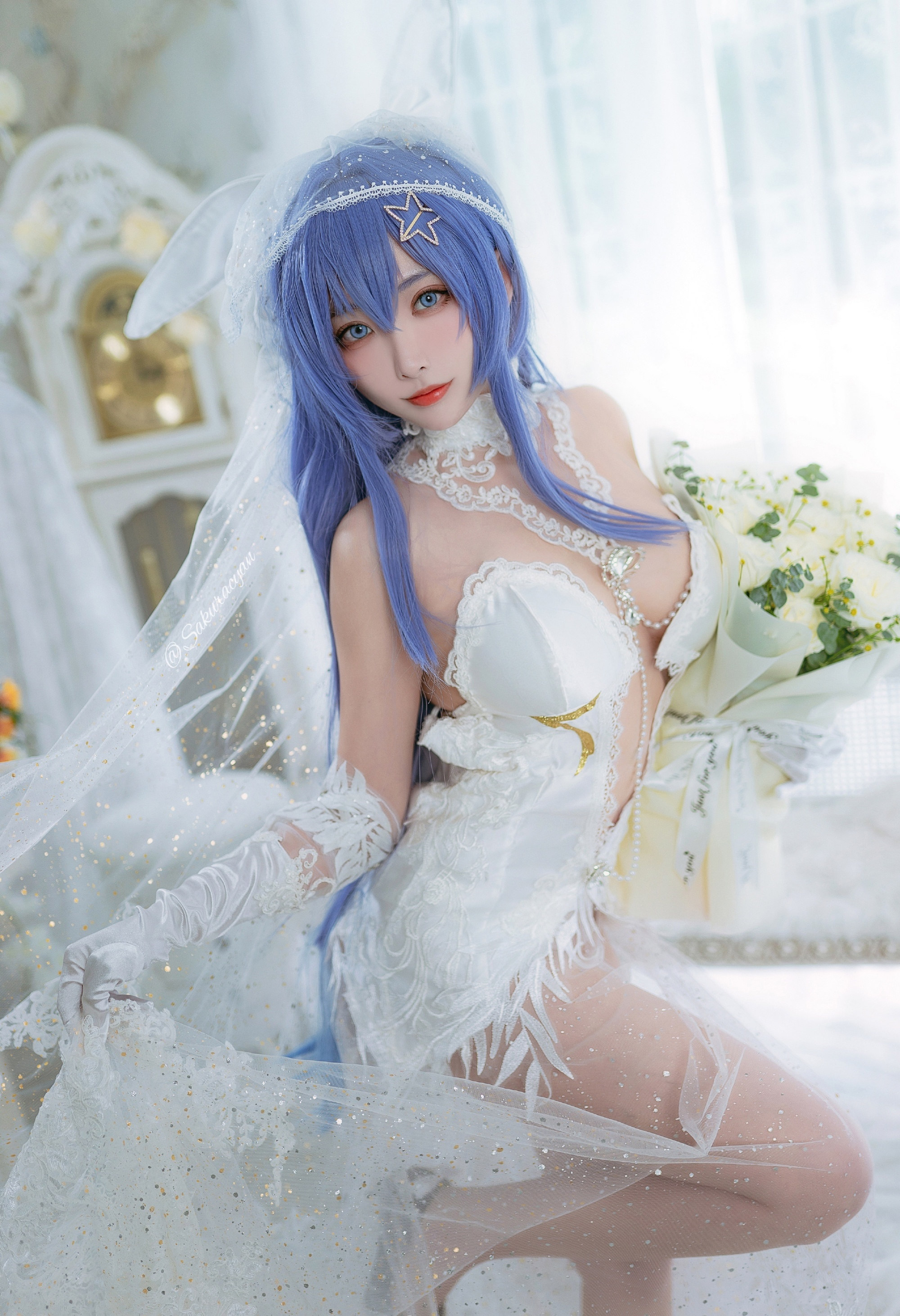 宮本桜碧蓝航线新泽西白雪之仪cosplay3