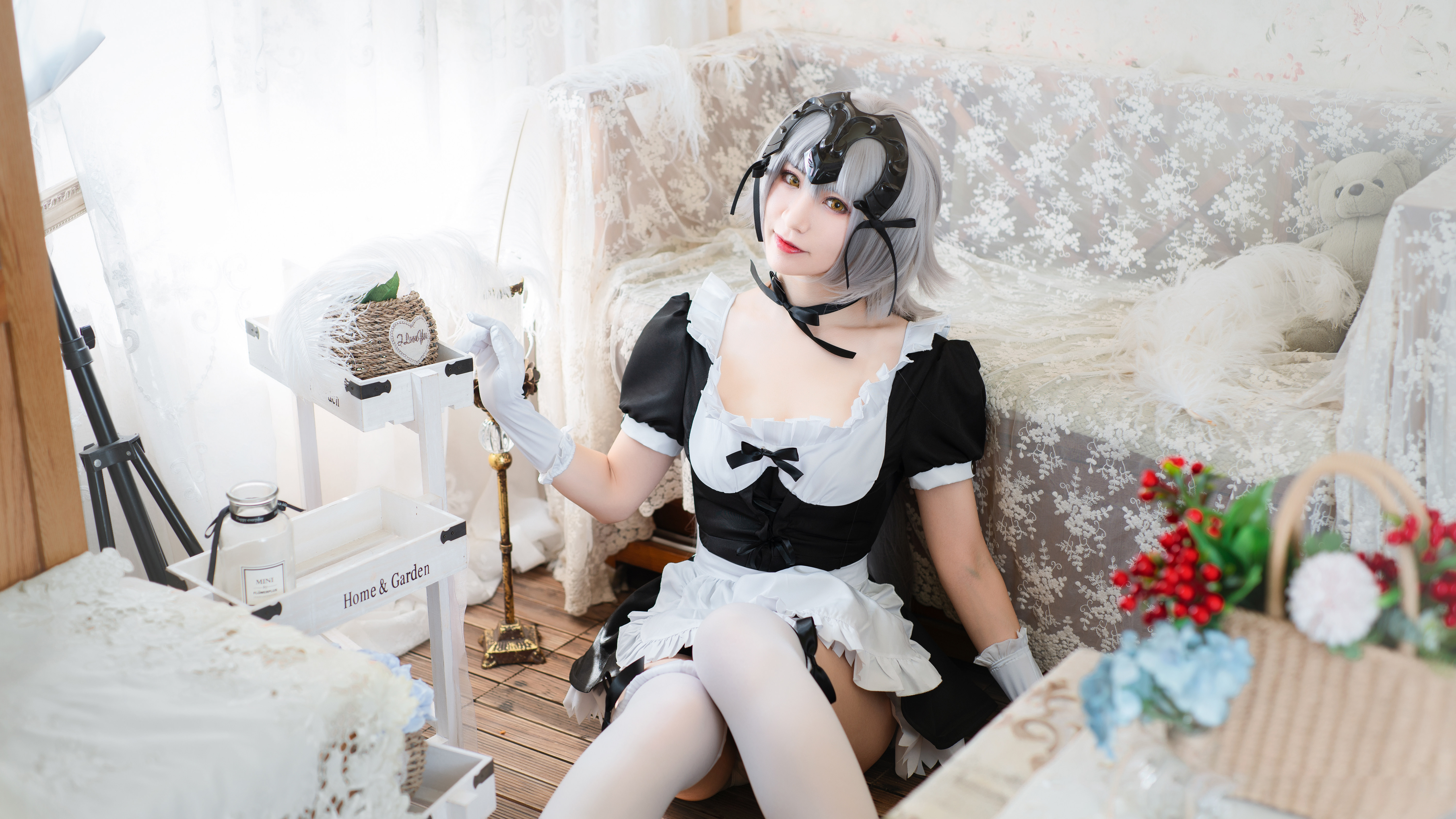 冥戏_CatN黑贞德女仆装cosplay5