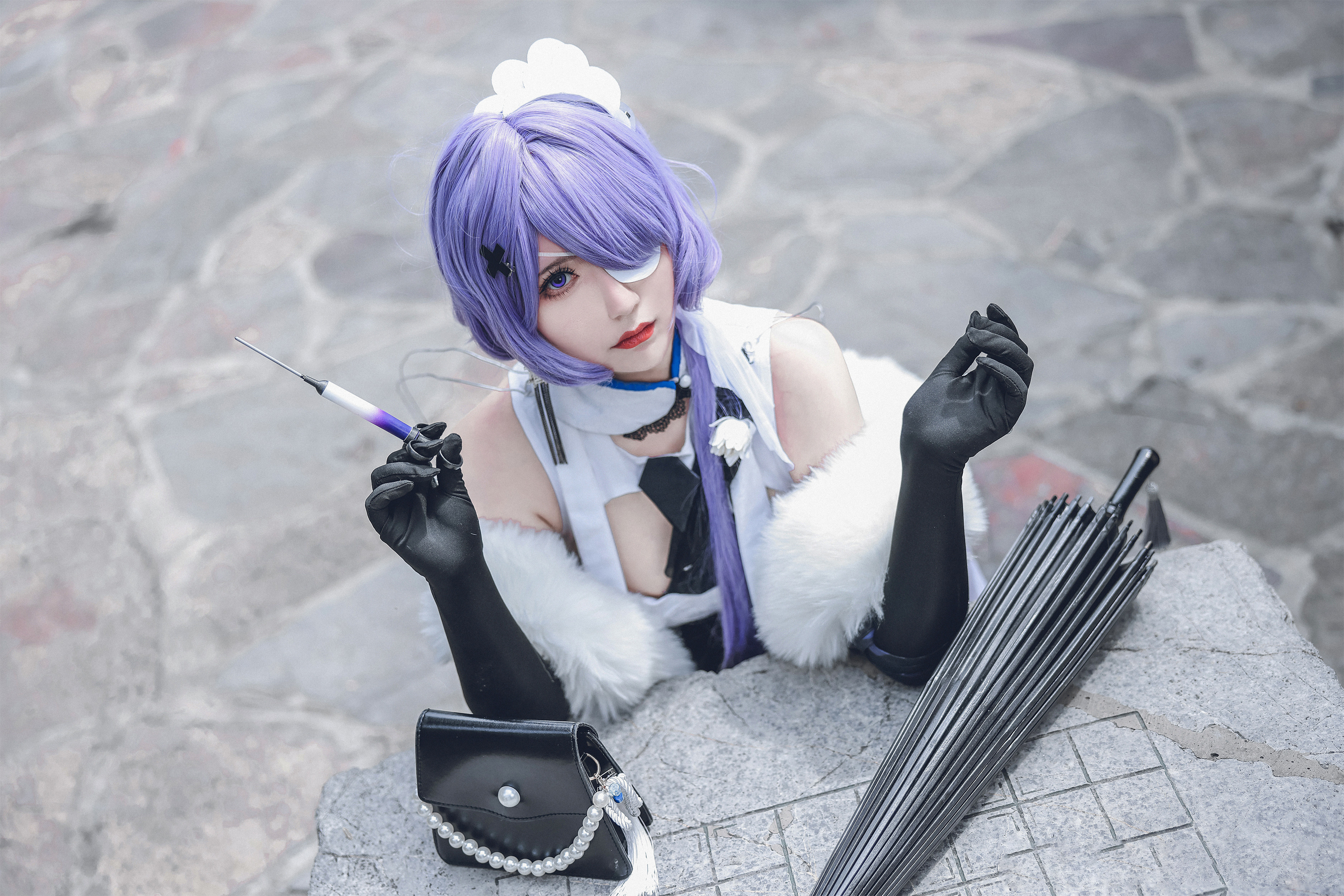 一只郁_可爱_凛明日方舟絮雨cosplay1