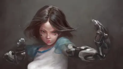 机械臂少女战士 科幻 赛博朋克 女性角色 1080P