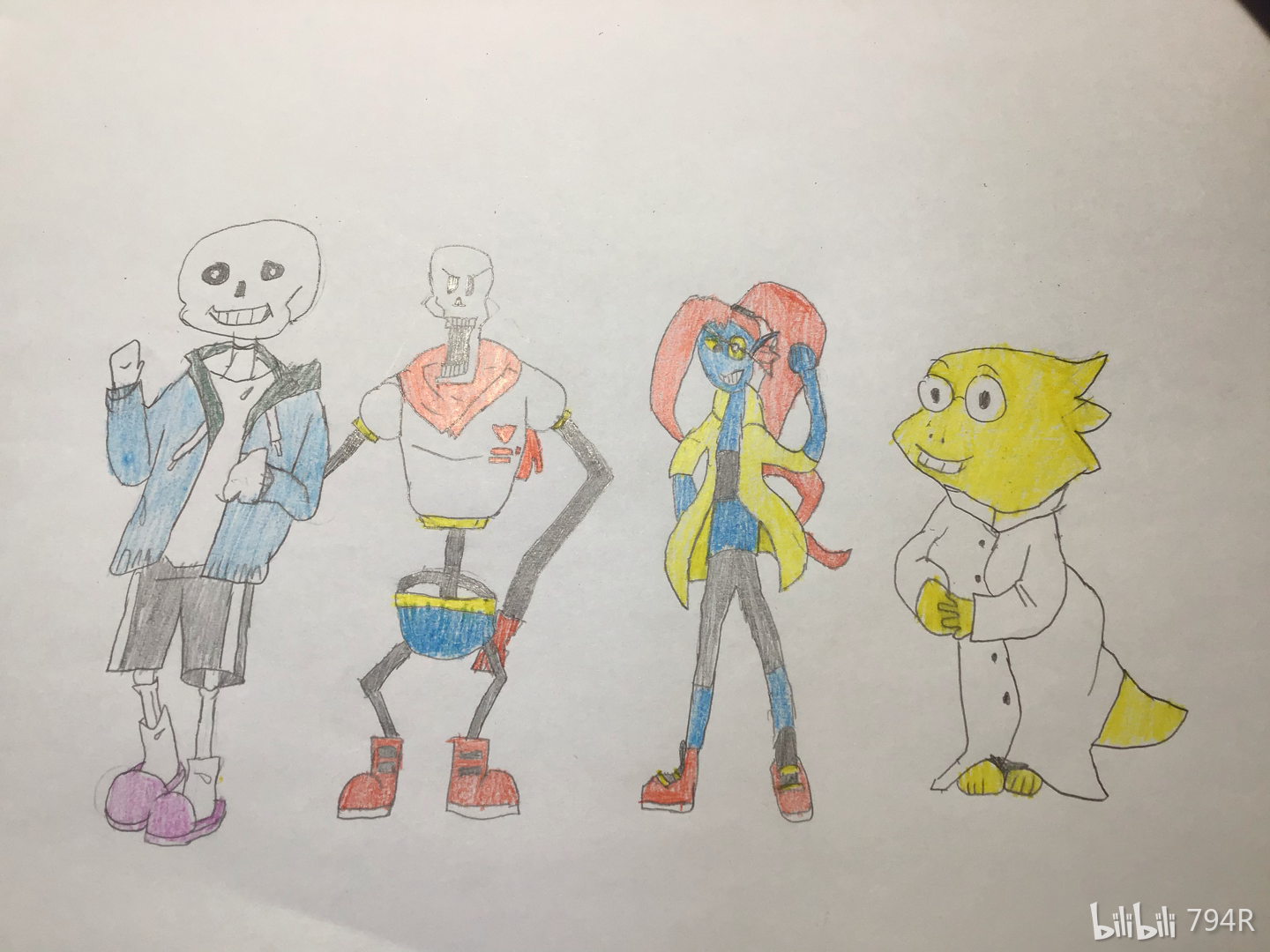 sans,papyrus,undyne,alphys[doge]