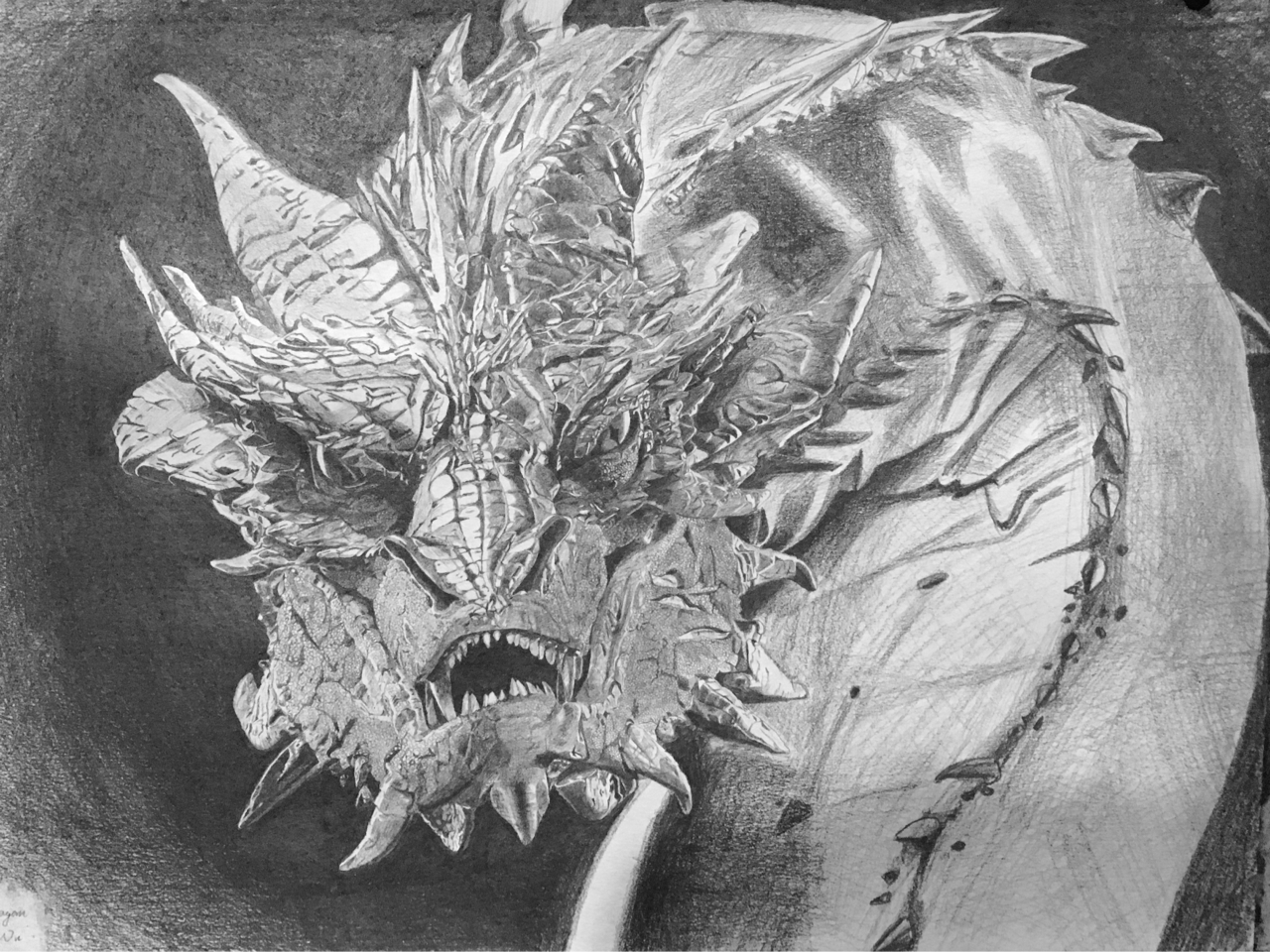 17年画的傲娇smaug#霍比特人2:史矛革之战# 庆祝#指环王上线