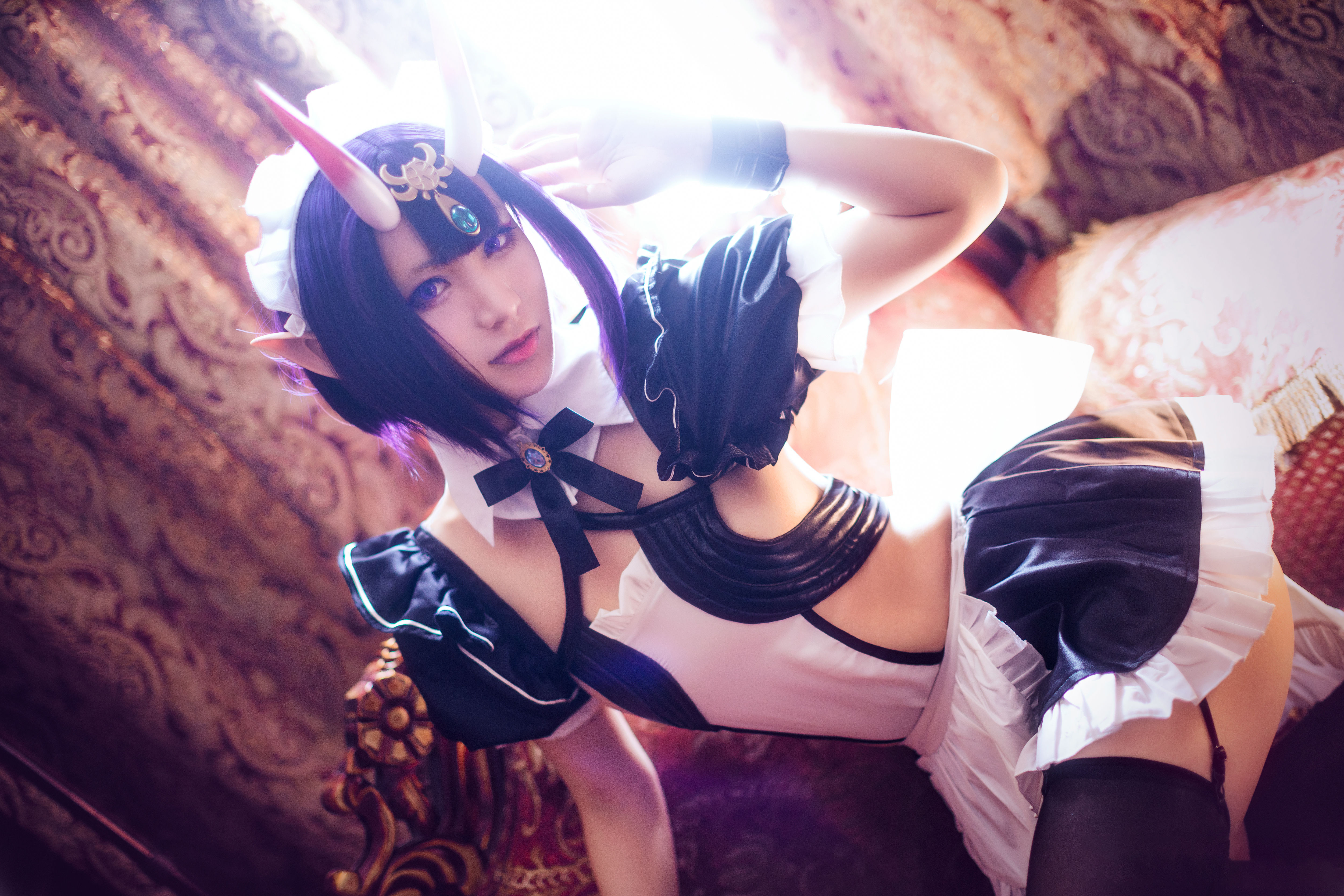 冥戏_CatN fate/grand order酒吞童子女仆cosplay4