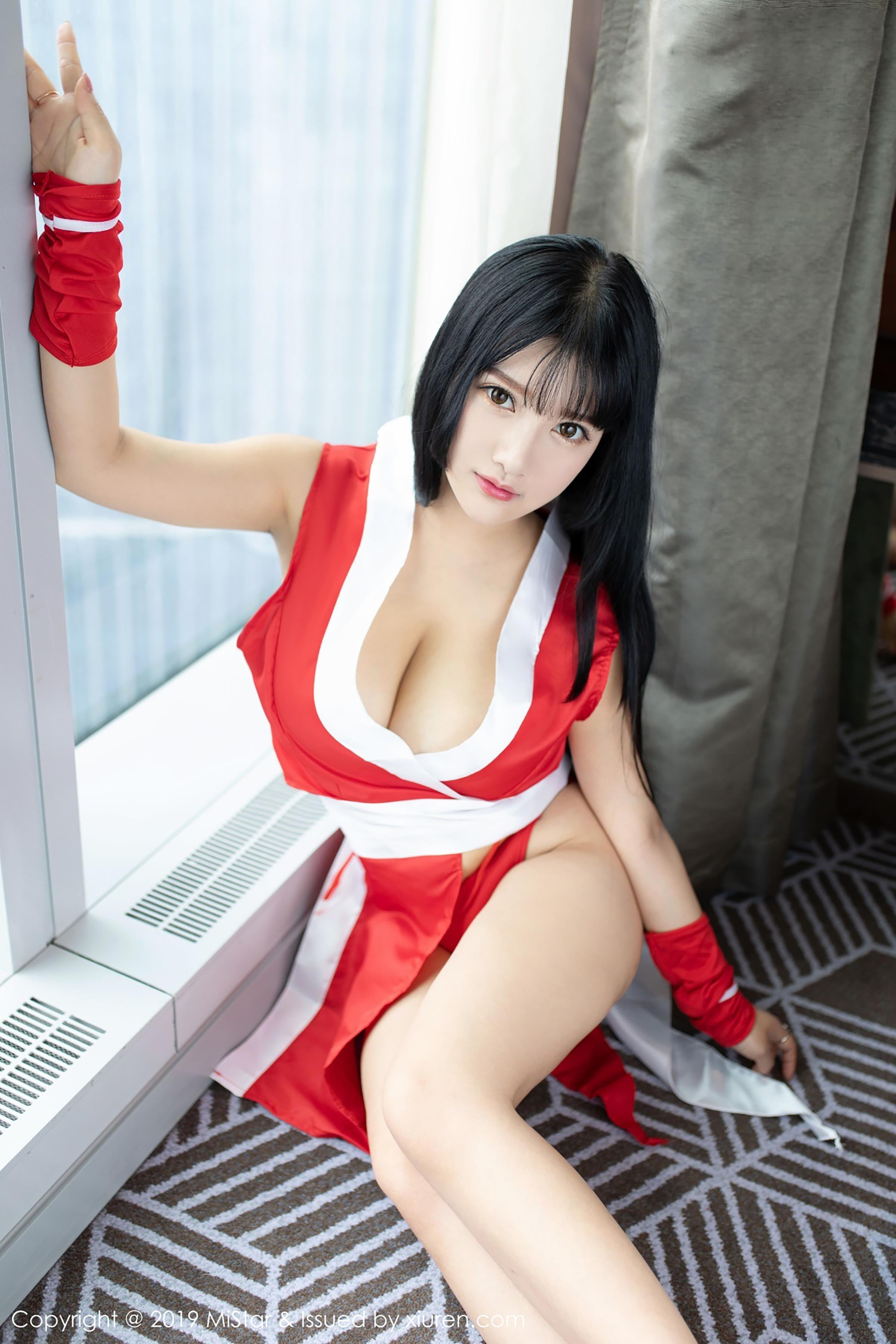 知名漫展爆乳coser小尤奈性感不知火舞cosplay5