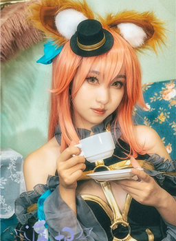 魇恨Cosplay玉藻前漆黑魔术师