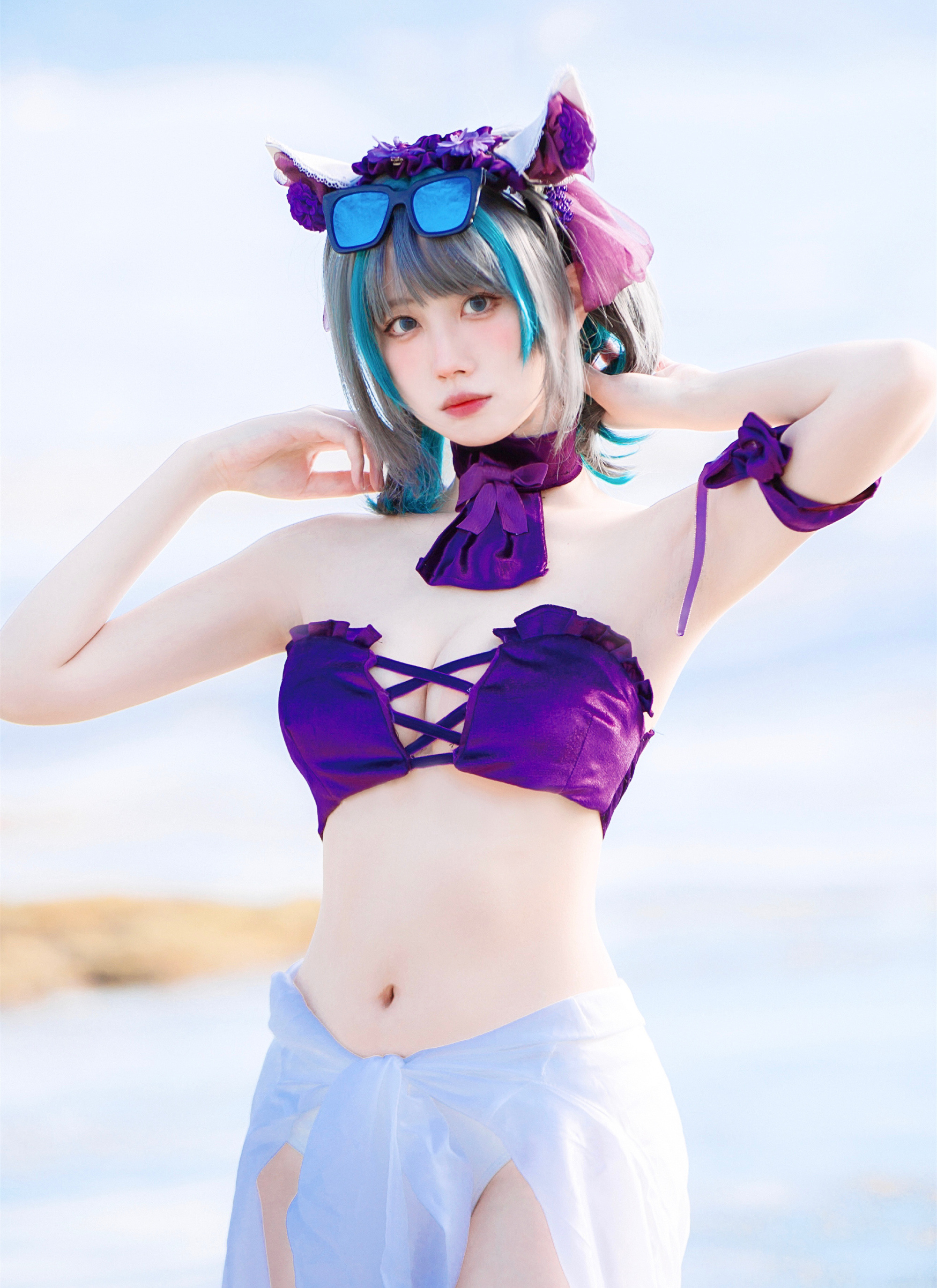 念雪xc碧蓝航线柴郡cosplay1