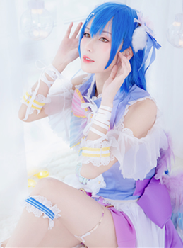 咸鱼晰子LoveLive白情海未Cosplay