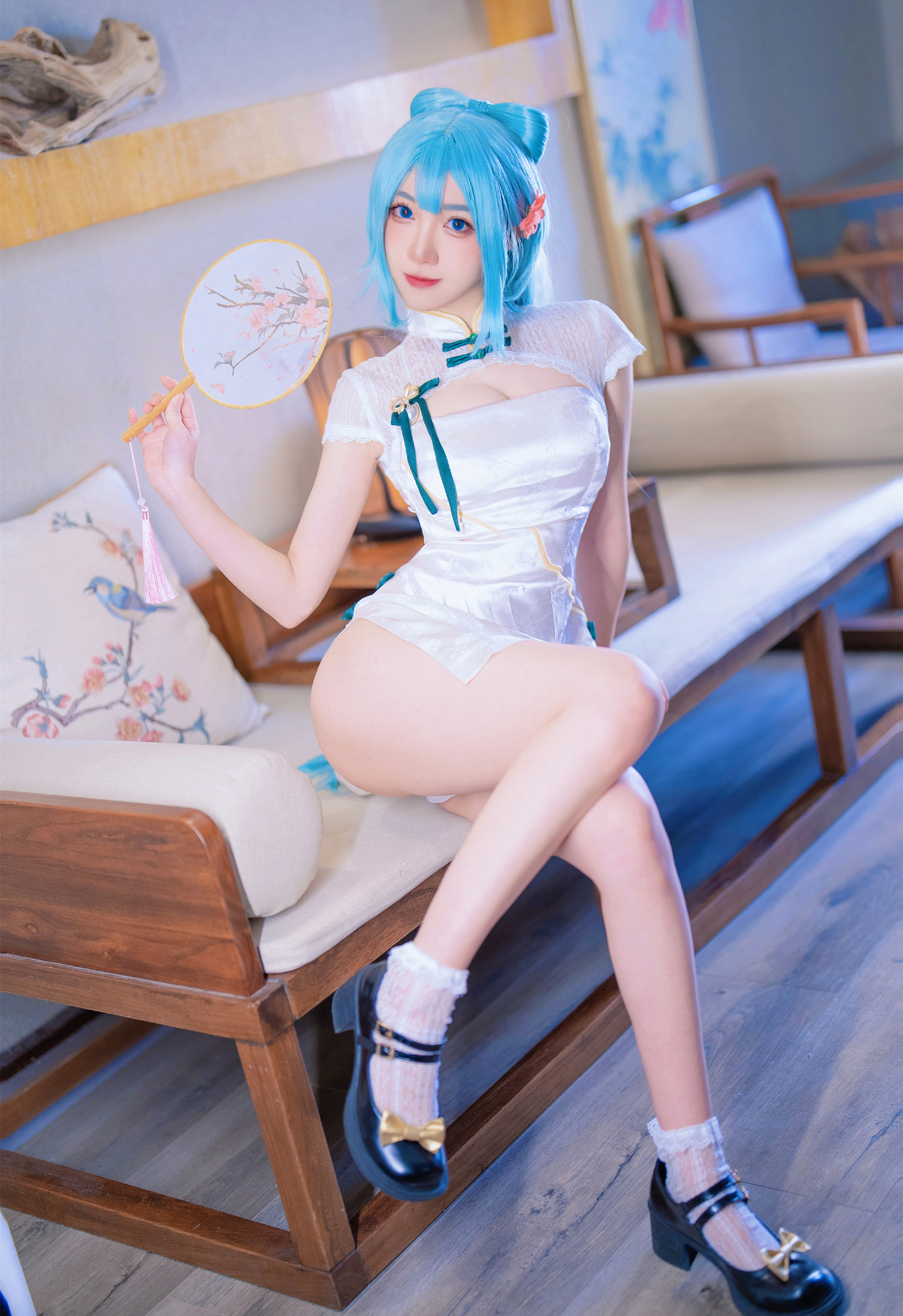 南咲_SakiQvQ短旗袍初音cosplay2