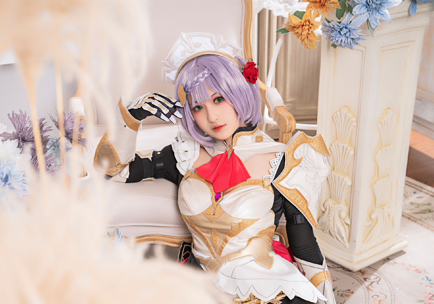 喵喵的喵吖原神诺艾尔cosplay8