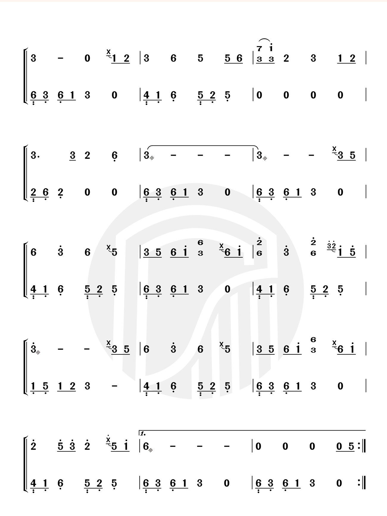 萧忆情的《萧音弥漫》系列主打曲《拜无忧》扒谱/侵删/简谱