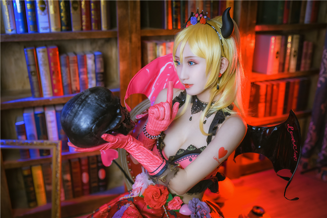 柒茗Lovelive绘里小恶魔Cosplay7